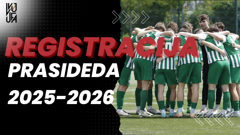 Pradėta registracija į 2025–2026 m. sezono jaunimo futbolo varžybas