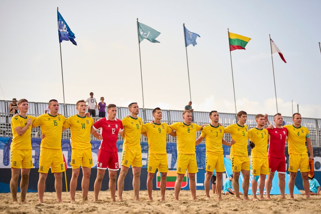 Paplūdimio futbolo rinktinė kontrolinėse rungtynėse išmėgins jėgas su Danija