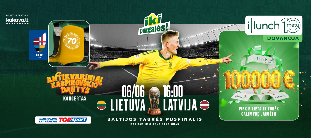 Baltijos taurės rungtynėse – galimybė vienam sirgaliui laimėti rekordinį 100 000 eurų prizą
